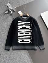 Givenchy New Couple Fashion Color blocked Logo Jacquard Casual Versatile Sweater