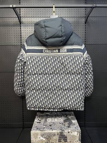 Dior Classic Couple High Street Full Logo Double Sided Down Jacket