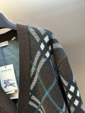 Burberry New Classic Checkered Jacquard Wool Cardigan Jacket