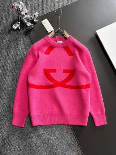 Gucci Unisex Classic Double G Jacquard Casual Sweater