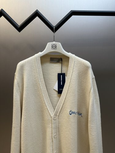 Dior New Classic Versatile Wool Cardigan Coat