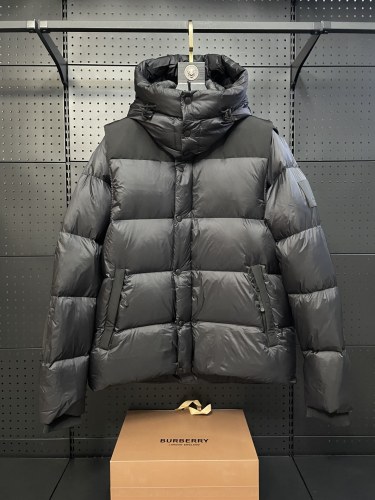 Burberry Classic Hooded Shorts Down Jacket Unisex Detachable Sleeve Casual Down Jacket