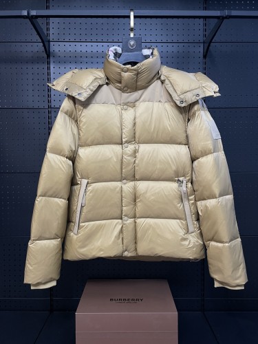 Burberry Classic Hooded Shorts Down Jacket Unisex Detachable Sleeve Casual Down Jacket