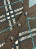 Burberry New Classic Checkered Jacquard Wool Cardigan Jacket