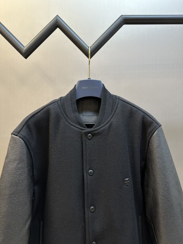 Givenchy Classic 4G Logo Wool Splicing Baseball Jacket
