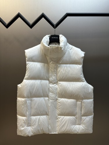 Balenciaga New Couple Embroidered Flame Letter Down Vest