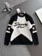 Givenchy Unisex New Pentagram Logo Jacquard Casual Versatile Sweater