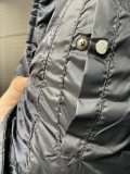 Dior Classic Couple 3D Dark Pattern Vintage Stand Up Collar Down Jacket
