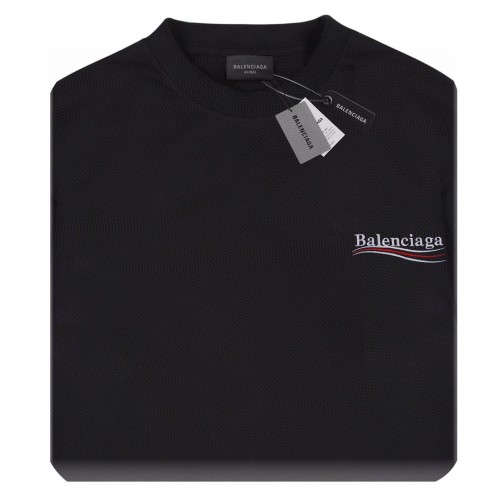 Balenciaga Couple Cola Logo Fake Two Round Neck Long Sleeve T-shirts