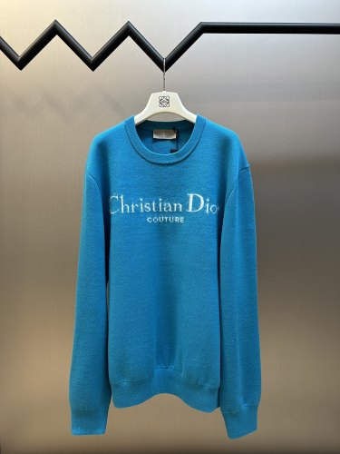 Dior New Fashion Logo Letter Jacquard Casual Round Neck Knitted Sweater