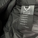 Prada New Couple Classic Versatile Stand Up Down Jacket