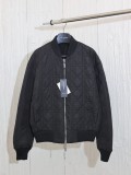 Dior Classic Letter Logo Grid Embroidered Casual Two Sided Baseball Jacket