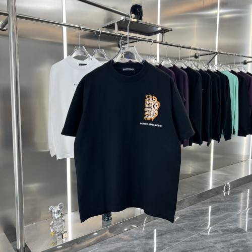Chrome Hearts New Embroidered Sanskrit T-shirt Unisex Casual Versatile Short Sleeve