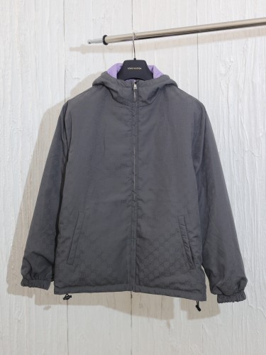 Gucci New Couple Double Sided Wearable Jacquard Zipper Jacket
