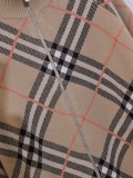 Burberry Couple New Classic Checkered Cashmere Zipper Sweater Jacket