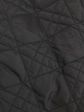 Dior Classic Letter Logo Grid Embroidered Casual Two Sided Baseball Jacket