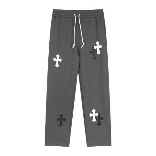 Chrome Hearts Unisex New Leather Cross Casual Pants