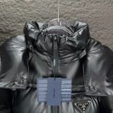 Prada New Couple Classic Versatile Hooded Down Jacket