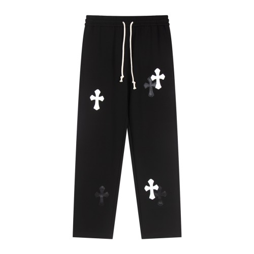 Chrome Hearts Unisex New Leather Cross Casual Pants