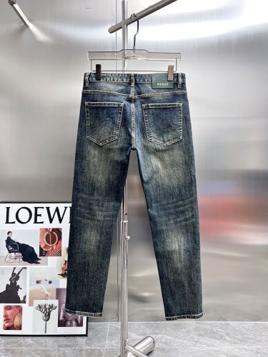 Gucci New Couple High Street Washed Jeans