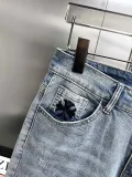 Chrome Hearts New Versatile Patchwork Embroidered Cross Jeans