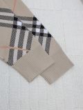 Burberry Couple New Classic Checkered Cashmere Zipper Sweater Jacket