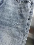 Chrome Hearts New Versatile Patchwork Embroidered Cross Jeans