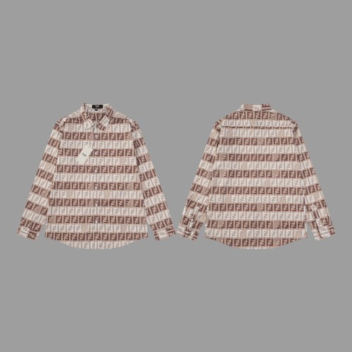 Fendi New Fashion Full FF Casual Long Sleeve Shirt