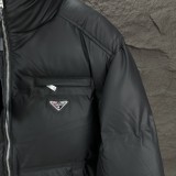 Prada New Couple Classic Versatile Stand Up Down Jacket