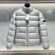 Dior Unisex Classic Dark Pattern Vintage Stand Up Collar Down Jacket