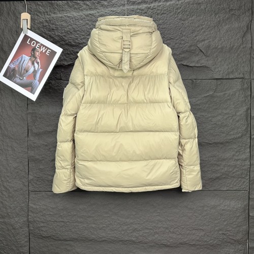 Burberry New Couple Detachable Sleeve Double Wear Couple Hooded Down Jacket