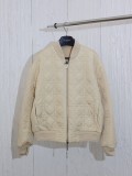 Dior Classic Letter Logo Grid Embroidered Casual Two Sided Baseball Jacket