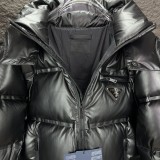 Prada New Couple Classic Versatile Hooded Down Jacket