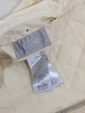 Dior Classic Letter Logo Grid Embroidered Casual Two Sided Baseball Jacket