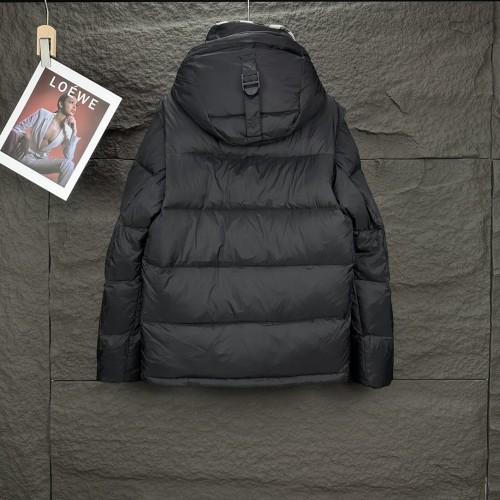 Burberry New Couple Detachable Sleeve Double Wear Couple Hooded Down Jacket