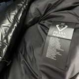 Prada New Couple Classic Versatile Hooded Down Jacket