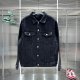 Balenciaga New Fashion Diamond Crown Casual Denim Jacket Coat