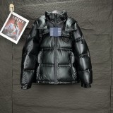 Prada New Couple Classic Versatile Hooded Down Jacket