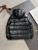 Prada Classic Home Triangle Label Hooded Short Down Jacket