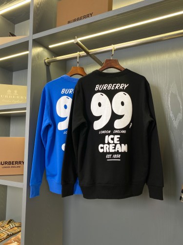 Burberry Ice Cream Print Round Neck Hoodie Couple Casual Sweatshirt