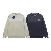 Prada New Gradient Casual Round Neck Hoodie Couple Wash Water Loose Sweatshirt