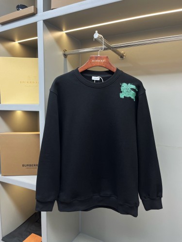 Burberry Warhorse Logo Print Round Neck Hoodie Couple Casual Sweatshirt