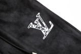 Louis Vuitton Unisex Classic Embroidered Logo Wash Wide Leg Pants