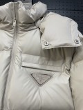 Prada Classic Minimally Pressed Short Down Jacket