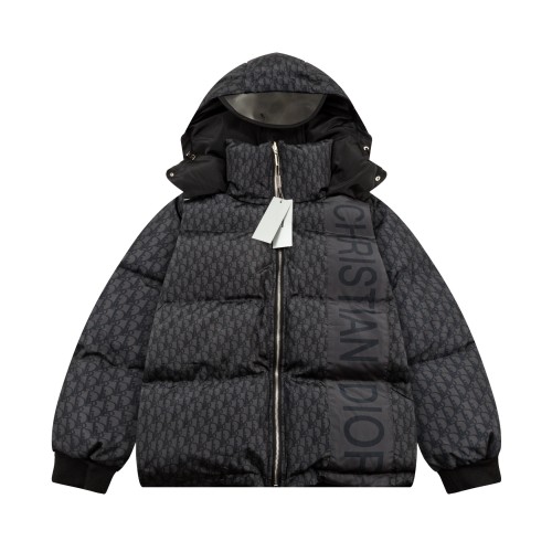 Dior Classic Full Logo Double Sided Wearable Down Cotton Jacket