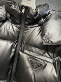 Prada Classic Minimally Pressed Short Down Jacket