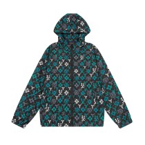 Louis Vuitton New Classic Vintage Zipper Windproof Hoodie Jacket