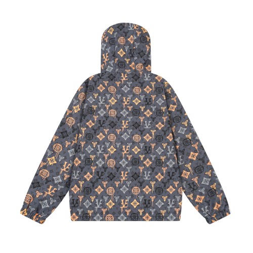 Louis Vuitton New Classic Vintage Zipper Windproof Hoodie Jacket