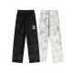 Louis Vuitton Unisex Classic Embroidered Logo Wash Wide Leg Pants