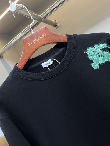 Burberry Warhorse Logo Print Round Neck Hoodie Couple Casual Sweatshirt